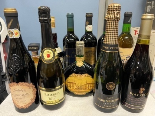 ■未開栓 古酒 洋酒 11本セット■ワイン中心 果実酒 リキュール など■フランスワイン イタリアワイン スペイン他