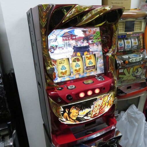 パチスロ実機 盗忍！剛衛門 コイン不要機付き スロット機|江別市のリサイクルショップドロップ