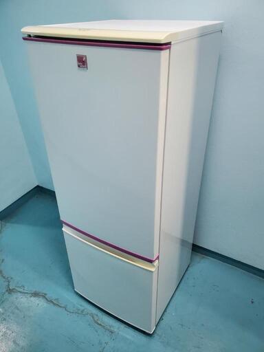 【冷凍冷蔵庫：徹底クリーニング済み】シャープ　2ドア　167L　耐熱トップ　ガラストレー