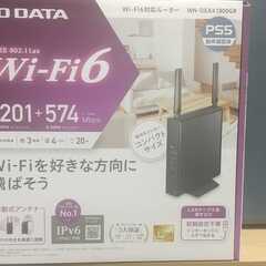 WiFi6対応ルーター　I・ODATA　WN-DEAAX1800GR