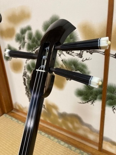 沖縄三線！新品！クルチ(黒木) 江戸ユナー！与那城型 本皮本張り  