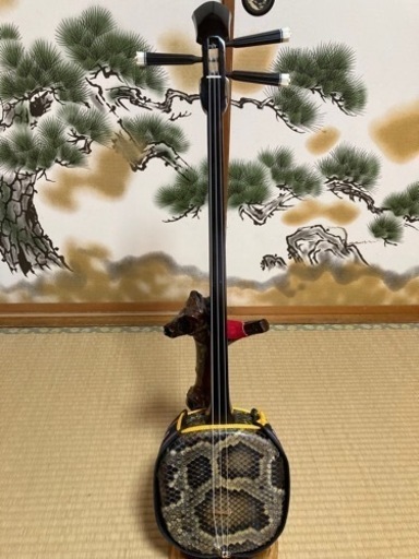 沖縄三線！新品！クルチ(黒木)  江戸ユナー！与那城型　本皮本張り