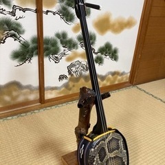 沖縄三線！新品！クルチ(黒木)  江戸ユナー！与那城型　本皮本張り