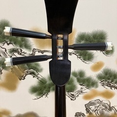 沖縄三線！新品！クルチ(黒木)  江戸ユナー！与那城型　本皮本張り