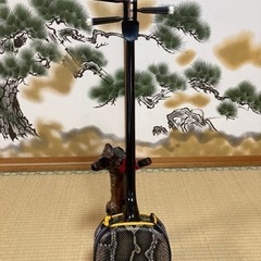 沖縄三線！新品！クルチ(黒木)  江戸ユナー！与那城型　本皮本張り