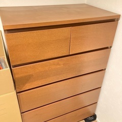 IKEA イケア 廃盤 MALM マルム 収納 タンス 5段 ラック