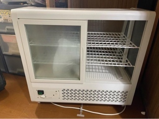 【中古】業務用 4面ガラス冷蔵卓上ショーケース 100L