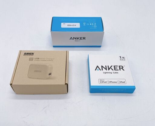 M027  新品 Anker 3点セット ・ケーブル・USB急速充電器・Astoro E1