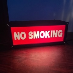 NO SMOKING 禁煙サインライト日本製 