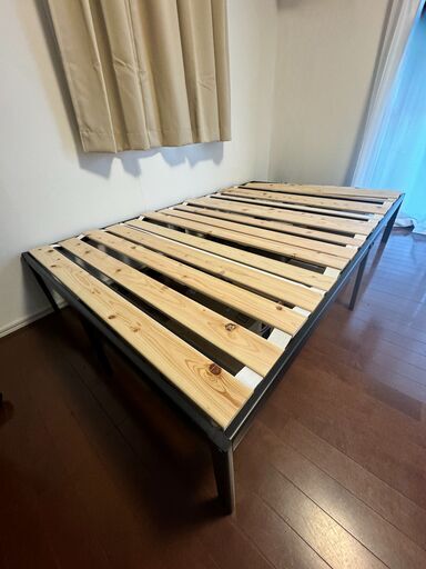 ZINUS セミダブル ベッドフレーム\u0026すのこセット
