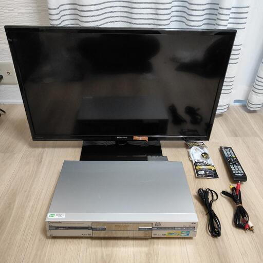 ★まだあります★裏録可32型液晶TV(HS32K160)+HDDレコーダー(DMR-E330H)