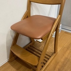 勉強机の椅子　椅子　子ども用　木製椅子