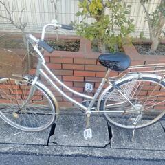 (chariyoshy出品)26インチ自転車シルバー