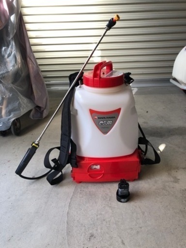 【お値下げ最終】新品！丸山のバッテリー動噴 マキタの充電器と電池2個付きのセット品です