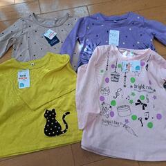 新品100サイズ女の子ロンTセット