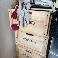 【収納BOX】木のボックス