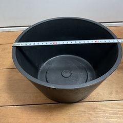厚めのプラスチック睡蓮鉢(黒)　B 最終値下げ