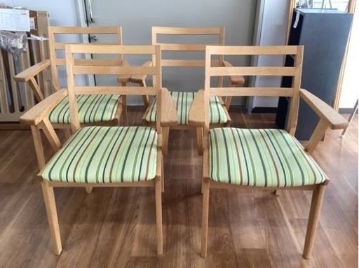 椅子4脚セット【町田市再生家具】　233125