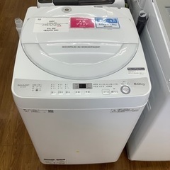 SHARP シャープ 全自動洗濯機 EP-GE6B-W 2018年製【トレファク 川越店】