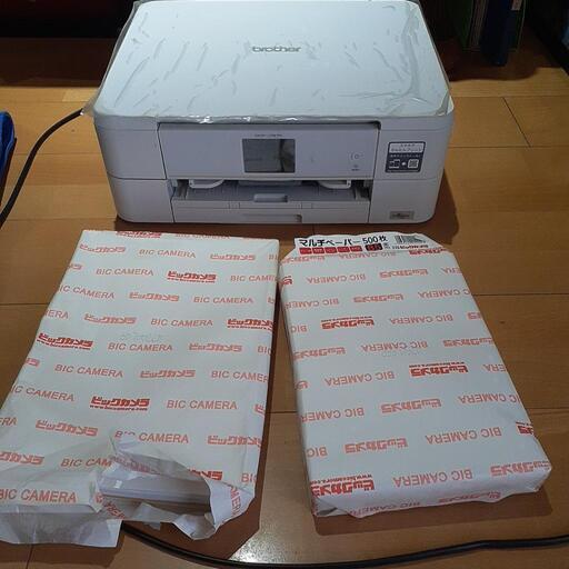 インクジェットプリンター　美品❗　brother DCP-J767N　A4B5用紙約千枚