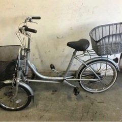 180□岐阜発/①△BRIDGESTONE MINNA 三輪自転車/自転車/走行確認/スイングなし/防犯有り/サビ有り/タイヤひび割れ有り/現状品/R4.12/25□