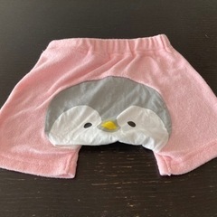 【ほぼ新品】ピンク　ペンギン　パンツ　80