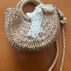 バッグ　草編み袋