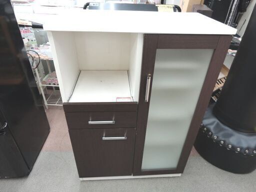 ミドルレンジボード 幅80×奥行42×高さ115㎝ ホワイト キッチンボード キッチン収納 食器棚 コンセント1口付き 西岡店 ミドルレンジボード 幅80×奥行42×高さ115㎝ ホワイト キッチン