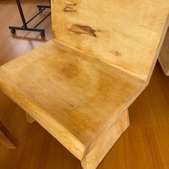 1枚板 天然木 椅子2脚