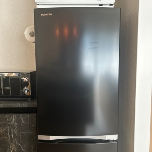 【美品×早い者勝ち】TOSHIBA 冷蔵庫 セミマットブラック 153L GR-S15BS