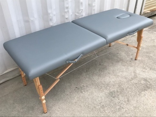 E237◇セブンビューティー◇軽量木製折りたたみマッサージベッド◇ライトブルー◇耐荷重200kg◇高さ調整最大30cm可能