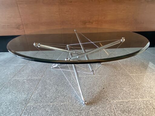 Cassina カッシーナ 713 ロー テーブル ガラス天板 センターテーブル