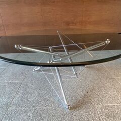 Cassina カッシーナ 713 ロー テーブル ガラス天板 センターテーブル