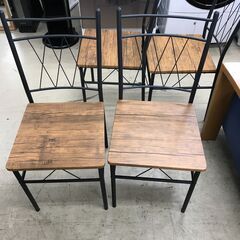 不二貿易 ダイニングセット  ダイニングテーブルセット ダイニングテーブル5点セット ダイニング イス4脚 アンティーク調 木製 北欧 おしゃれ クリーニング済 堺市 石津【ジャングルジャングルサカイ石津店】