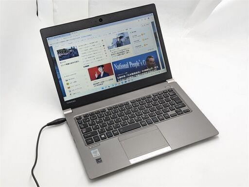 安さで勝負 13.3型 中古ノートパソコン 東芝 R63/Y 第5世代Core i5 8GB 高速SSD 無線 Wi-Fi Bluetooth webカメラ Windows11 Office 保証付
