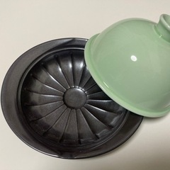 西日本陶器 ランチャン(Ranchant) メタボ蒸すクック グリーン