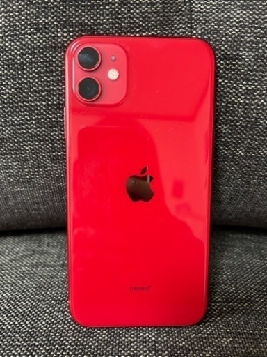 直接引渡しのみ SIMロック解除済み Apple iPhone11 256GB red 赤