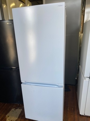 福岡市内配送無料　2022年　YRZF15J ヤマダオリジナル ２ドア冷蔵庫 (156L・右開き) ホワイト