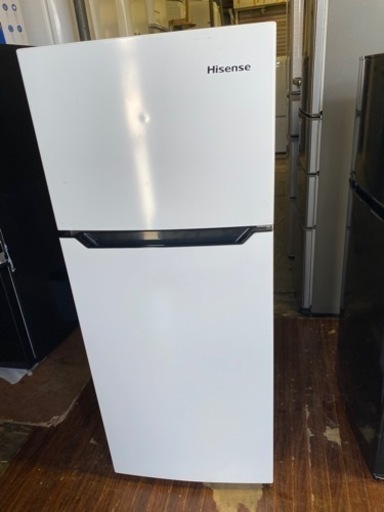福岡市内配送無料　ハイセンス 【右開き】120L 2ドアノンフロン冷蔵庫 エディオンオリジナル ホワイト HR-B1201