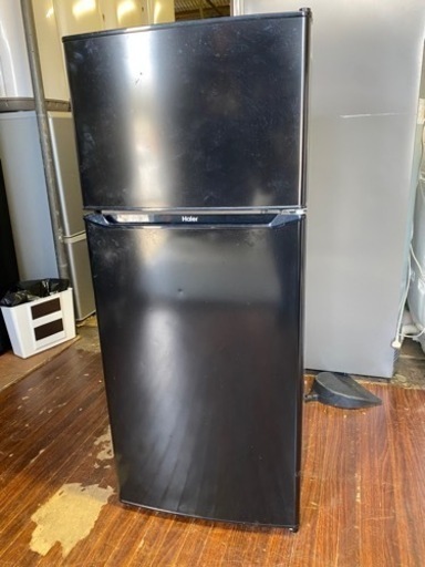 福岡市内配送無料　2022年式　冷蔵庫 ブラック JR-N130B-K [2ドア /右開きタイプ /130L]