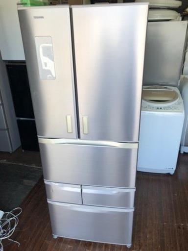 福岡市内配送無料　TOSHIBA (トウシバ) 6ドア冷蔵庫 GR-H48FX 481L