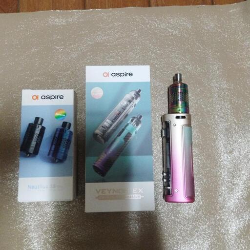 VAPE AspireベノムとNautilus3s