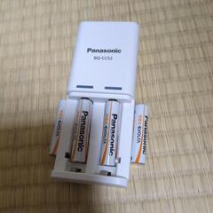 Panasonic 充電式 電池x4 充電器