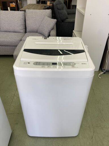 【リサイクルショップ　ピカソ　小松原】★分解洗浄済み★ヤマダ電機オリジナル 6kg 全自動電気洗濯機 2016年製 YWMT60A1★5436★