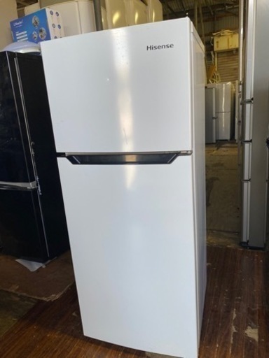 福岡市内配送無料　ハイセンス 【右開き】120L 2ドアノンフロン冷蔵庫 エディオンオリジナル ホワイト HR-B1201