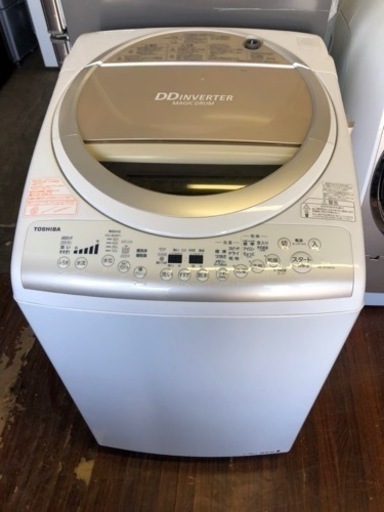 福岡市内配送設置無料　東芝 TOSHIBA AW-9V2M(N) [たて型洗濯乾燥機（9.0kg） マジックドラム サテンゴールド]