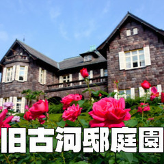 旧古川邸庭園でバラと建築と歴史と庭園散歩を楽しみます♪