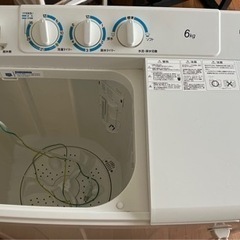 MAXZEN マクスゼン　二槽式洗濯機　6キロ JW60KS01