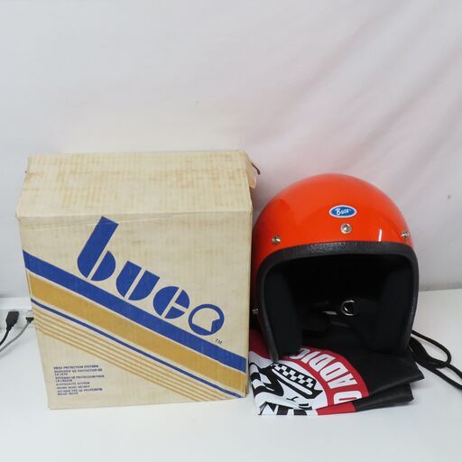 【中古美品】【当時物】【内装リペア済み】70's BUCO ブコ ENDURO ジェットヘルメット Lサイズ