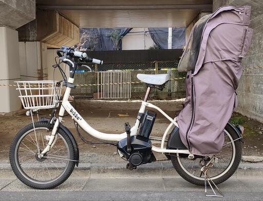 【引渡し予定者決定】電動アシスト自転車　ビッケ2e（2016年モデル）8.7AH　bikke2e　ブリジストン　中古　リアチャイルドシートあり　③番